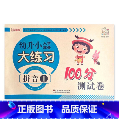 拼音1 幼小衔接 [正版]幼升小入学准备大练习100分综合测试卷数学拼音上下册20以内加减法凑十法借十法看图列式分解题语