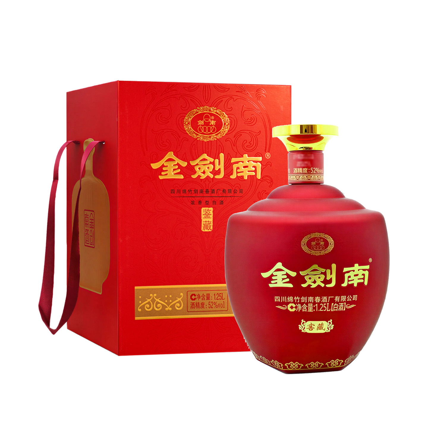 剑南春 金剑南 鉴藏 52度1.25L 浓香型白酒