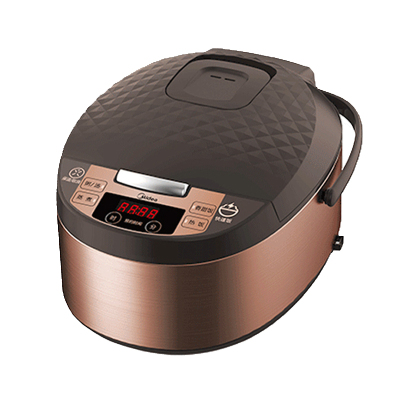 美的电饭煲MB-FS4073A智能家用多功能预约不粘电饭煲4L预约功能排水槽底盘加热黄晶蜂窝内胆