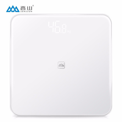 香山EB823i多用智能体重秤家用电子称身健康减重称白色方秤居家电子秤