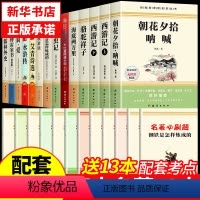 [配套人教版]初中必读正版名著十二本 [正版]全套12册 初中必读名著十二本朝花夕拾鲁迅原著西游记海底两万里和骆驼祥子老