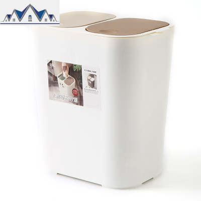 上海垃圾分类垃圾桶家用干湿分离小号双桶办公室厨房幼儿园西安 三维工匠
