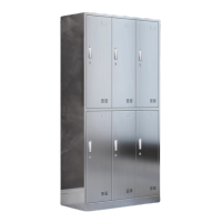 抚樽不锈钢更衣柜六门