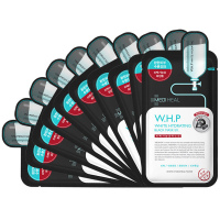 Mediheal美迪惠尔 可莱丝WHP保湿黑炭竹炭面膜面膜改善暗黄细化毛孔补水保湿10片/盒 韩国原装进口