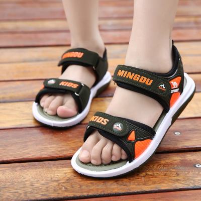 凉鞋夏季男大童凉鞋韩版学生沙滩鞋软底F滑青少年凉鞋潮款鞋莎丞