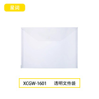 星词XCGW-1601 A4 文件袋(计价单位:个)透明色