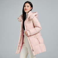 好质量棉服女中长款年冬新款韩版宽松大码加厚面包服棉衣外套