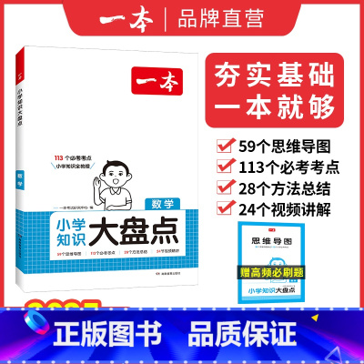 数学 小学升初中 [正版]知识大盘点 数学 小学四五六年级小考总复习资料书人教版 小升初必背考点工具书 6年级上下册