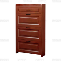 洛泰远 木质翻斗鞋柜入户门口窄边鞋柜单层单抽屉700*170*1200mm