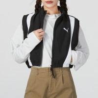 彪马(PUMA)女装新款时尚潮流运动服跑步训练健身休闲舒适夹克外套 626032-01 ZP