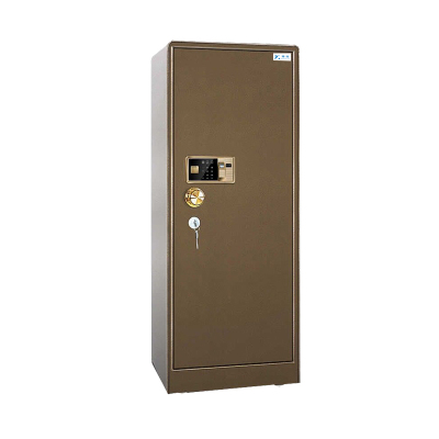 臻远全钢实心防盗保险柜 高150cm指纹款古铜色