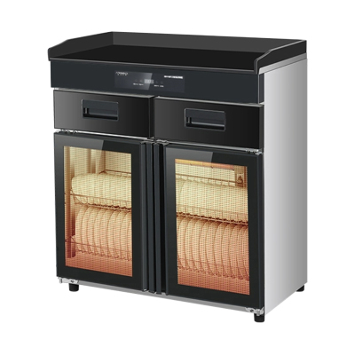 臻远ZY50429034配餐柜消毒碗柜茶水柜带抽屉调料台 数显款