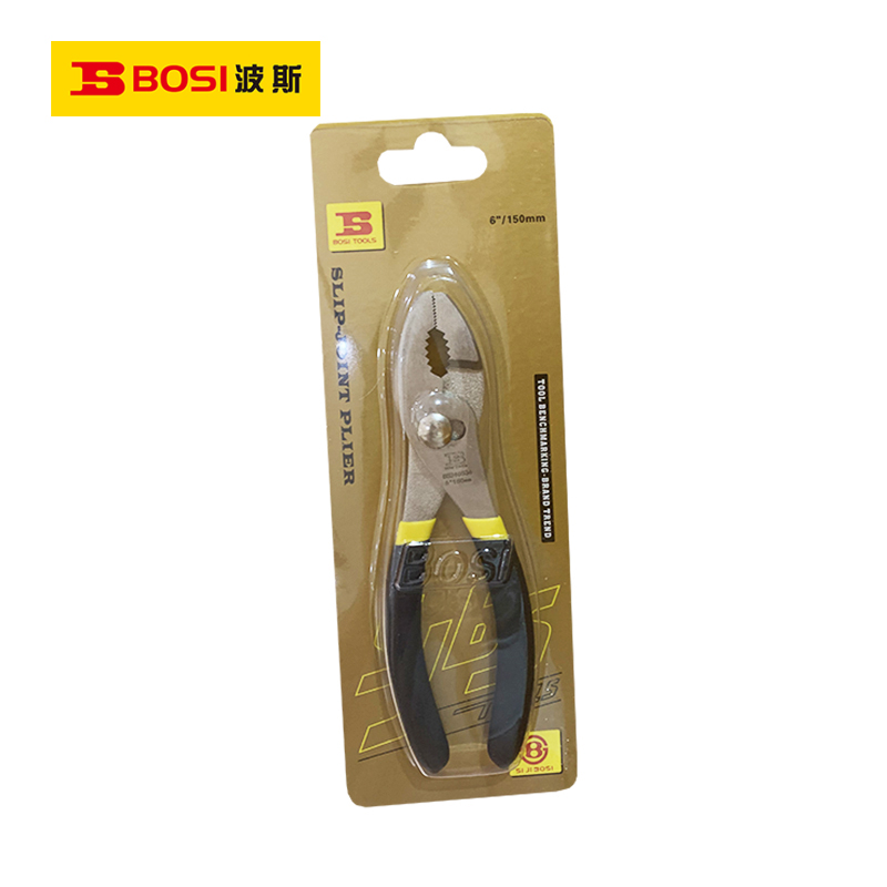 波斯(BOSI)镍铁合金鲤鱼钳(6"/150mm)把