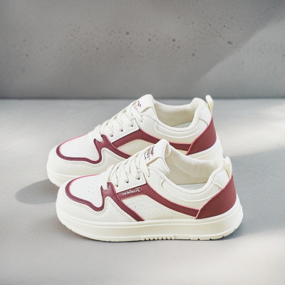 秋季新款透气ins韩版皮面鞋女学生街拍跑步运动休闲鞋_1