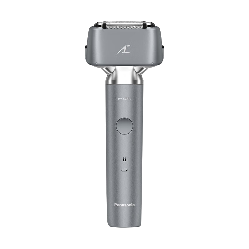 松下(Panasonic)电动剃须刀小锤子日本原装进口三刀头胡须刀往复式全身水洗剃胡刀ES-LM34-H 灰色