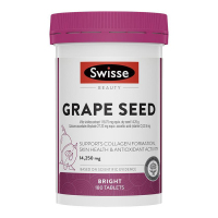 Swisse葡萄籽精华片180粒/瓶装 澳洲进口高浓葡萄籽/原花青素 净白透亮年轻肌肤 香港保税随机发货