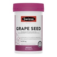 Swisse葡萄籽精华片180粒/瓶装 澳洲进口高浓葡萄籽/原花青素 净白透亮年轻肌肤 香港保税随机发货