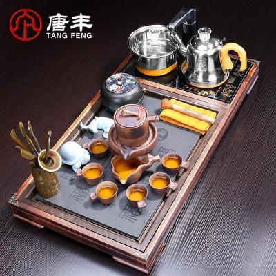 家柏饰(CORATED)喝茶茶具套装茶道实盘整套家用简约茶壶电热磁炉茶杯套装
