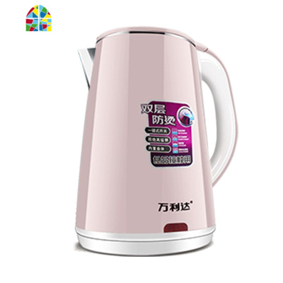 电热水壶保温一体304不锈钢家用烧水双层防烫大容量自动断电热水 FENGHOU 米白色2.3L升级保温款