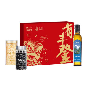 克莉娜 有丰登亚麻籽油500ml+黑枸杞100g+高山银耳80g