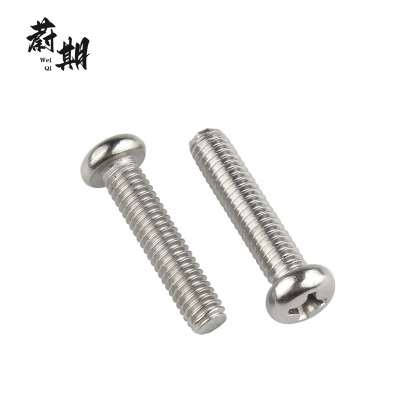 蔚期 GB818不锈钢十字槽盘头螺钉 M2.5*20 个