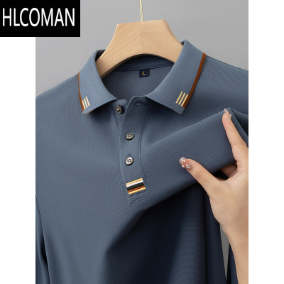 HLCOMAN新款男士短袖t恤夏季翻领刺绣休闲百搭半袖大码polo衫