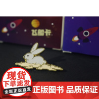 太空冒险系列玉兔徽章 航天纪念礼物乖萌兔子可爱礼物