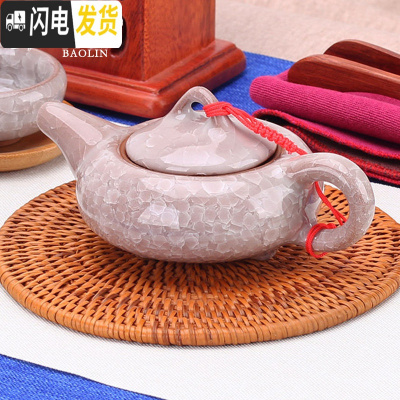 三维工匠正宗紫砂壶纯手工西施壶水壶泡茶壶套装家用陶瓷单壶小茶壶冲茶壶 冰裂茶壶-钻石白茶具