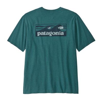 Patagonia Boardshort Logo巴塔哥尼亚时尚复古大logo男士T恤