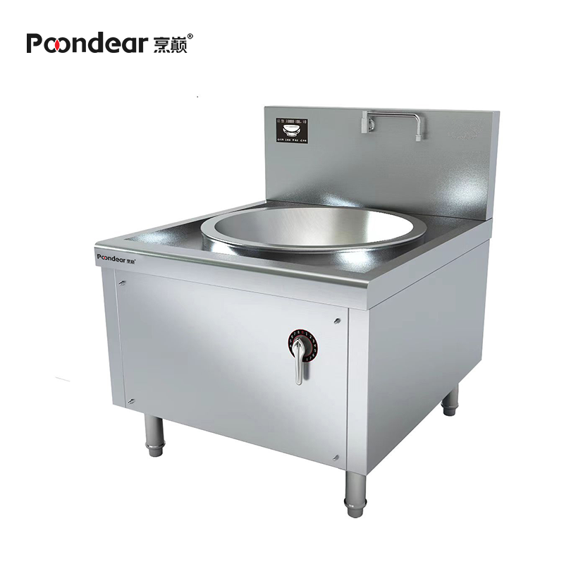 烹巅(Poondear)商用电磁大锅灶 学校食堂酒店单位大锅灶炒炉灶 电磁单头大锅灶 80 PDC-D800-E120