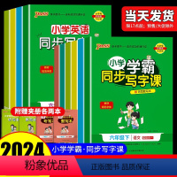 共2本 语文+英语 人教版 三年级上 [正版]2024新版 PASS绿卡图书小学学霸同步写字课语文英语一年级二年级三年级