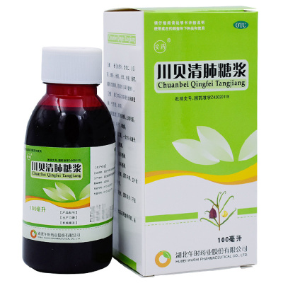 安药川贝清肺糖浆100ml清肺润燥止咳化痰干咳咽干咽痛