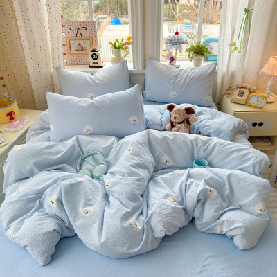 泡芙双层纱四件套