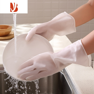 三维工匠洗碗手套女家用厨房耐用型加厚清洁器PVC家务洗衣服橡胶皮防水
