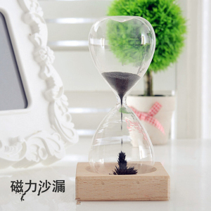 林檎磁力沙漏创意磁铁沙漏时光计时器家居装饰摆件生日礼品送同学毕业办公桌面摆件 磁力沙漏送女朋友老婆生日礼物送女朋友老婆情 默认颜色