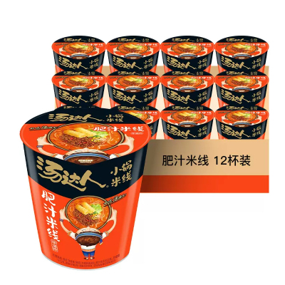 统一 汤达人 肥汁米线98g*12杯装 方便粉丝
