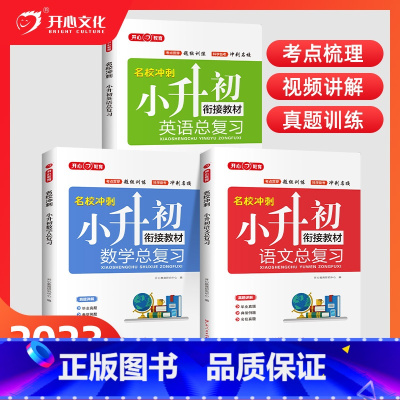 [3本]语数英总复习 小学通用 [正版]2024小升初语文数学英语总复习知识大全六年级下册名师帮你小学升初中系统总复习人