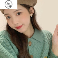 JiMi圆脸银银爱心耳环2023年新款女小众设计感高级感ins轻奢耳钉