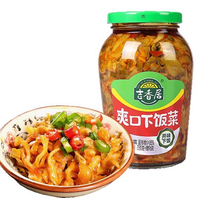吉香居爽口下饭菜426g瓶酱菜泡菜清脆爽口开味下饭小菜腌制榨菜426g*2瓶
