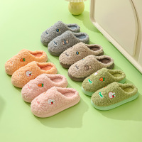 京城派 新款毛绒棉拖鞋女全包冬季室内防滑居家情侣秋冬防滑拖鞋保暖可爱造型家居家用加绒保暖包头室内棉鞋男士大码拖鞋