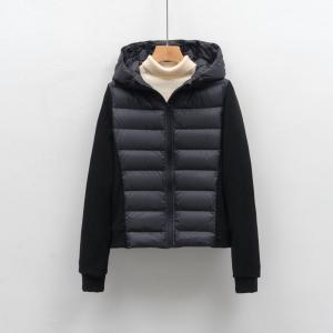 90鹅绒短款轻薄女款连帽修身羽绒服健身户外运动羽绒外套_027635
