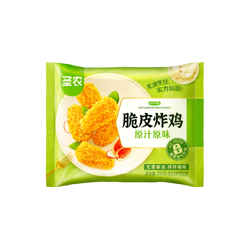 [苏鲜生推荐]圣农 脆皮炸鸡(原汁原味)0.25kg*6