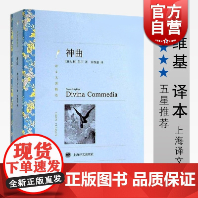 但丁 神曲 译文名著精选 但丁著 朱维基译 世界名著 外国文学小说书籍 名著经典读物 中古文化 正版图书籍 上海译文出版