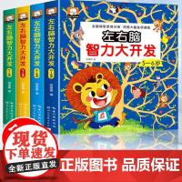 左右脑智力大开发全脑思维逻辑训练书2-3-6岁儿童黄金期贴纸专注力训练幼儿启蒙绘本故事书儿童益智工具书宝宝幼儿园早教数学