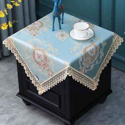 家柏饰(CORATED)欧式蕾丝床头柜角几盖布打印机防尘罩布艺小方巾方桌布公主风卧室