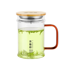 鋆珑 茶艺师系列 玻璃办公杯净500 500ml 个