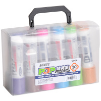 宝克(BAOKE)POP-30mm可加墨使用马克笔油性套装 唛克笔美工手绘麦克笔海报笔 12支/盒 1盒