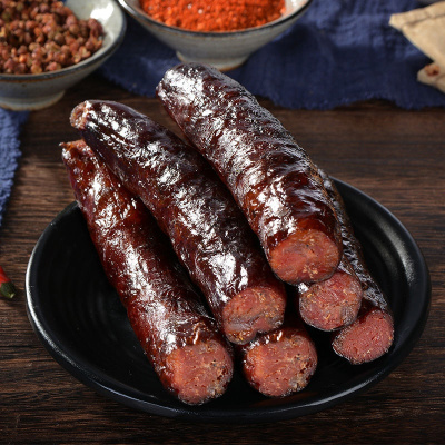 正宗四川麻辣香肠农家烟熏麻辣腊肠500g腊肉香肠批发麻辣香肠肥瘦均匀-1000g