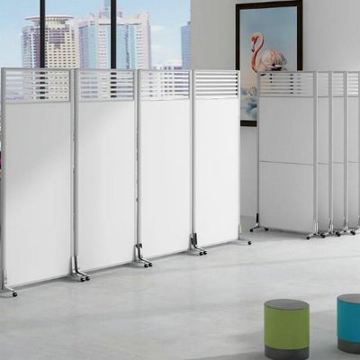 逐鹿中原现代简约移动折叠屏风HC-559高隔断板式办公室移动屏风 每平方米 HC-559每平米