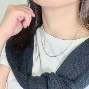 足银990纯手工森系个性短款纯银锁骨链简约银饰饰品碎银几两项链送女朋友老婆情人节七夕生日礼物 均色